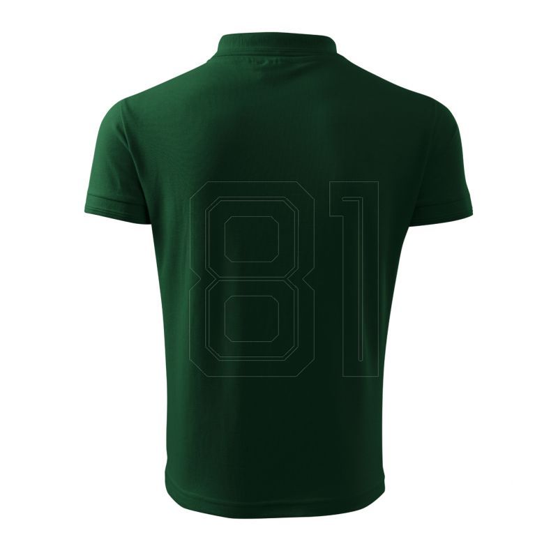 3. Malfini Pique Polo M MLI-203D3 dark green polo shirt