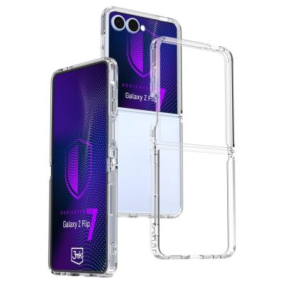 7. 3mk Armor Case for Samsung Galaxy Z Flip 7 - Transparent