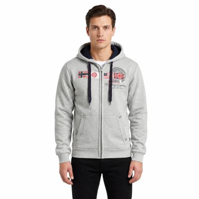 5. Geographical Norway GORMA MEN 100 EO +BS Men’s Sweatshirt (WT1880H/GN-BLENDED GREY)