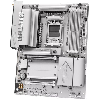 5. ASRock X870 Challenger WiFi White AM5 ATX HDMI/USB-C