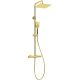 DEANTE THERM rain shower - with thermostatic shower mixer - gold - NAC_Z4HT