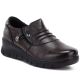 Women's brown leather wedge shoes Vinceza 133118