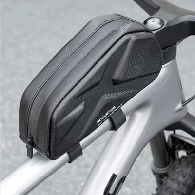 10. Rockbros Bike Bag, Rigid, Frame, Top Tube, 1.4l - Black