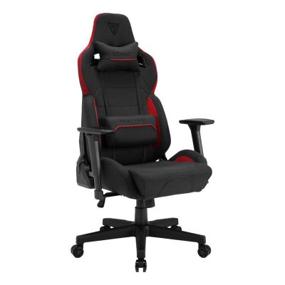 3. SENSE7 Sentinel Gaming Chair Upholstered Seat Black, Red