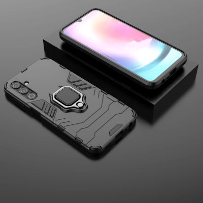 5. Ring Armor case for Samsung Galaxy A24 4G armored cover magnetic holder ring black