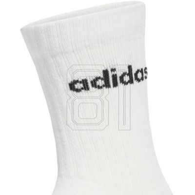 4. Adidas Linear Crew Socks Cushioned 6 Pairs JL6096