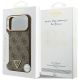 8. Guess 4G Triangle Logo MagSafe Case for iPhone 17 Pro Max - Brown & Gold
