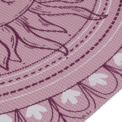 8. Gaiam Here & Now Dusty Rose Yoga Mat 4mm 65272