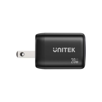 17. UNITEK 2X GAN WALL CHARGER USB-C & USB-A 20W BLACK