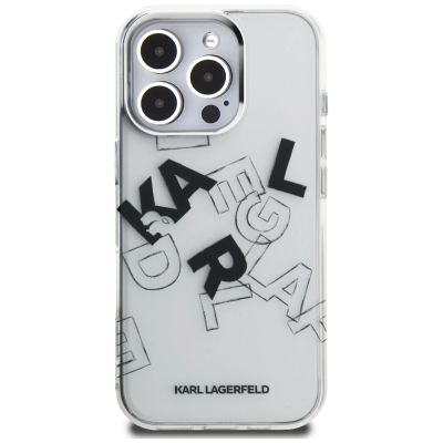 3. Karl Lagerfeld IML Sketched Graphic Case for iPhone 16 Pro - Clear