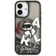 3. Karl Lagerfeld Liquid Glitter Choupette Logo MagSafe iPhone 17 Case - Black