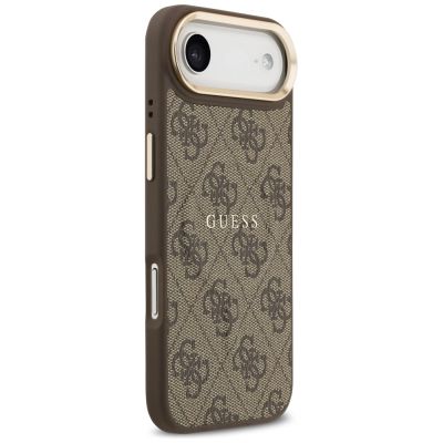 4. Guess 4G PU Classic Logo MagSafe Case for iPhone 17 Air - Brown