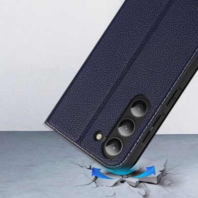 13. Dux Ducis Skin X2 case Samsung Galaxy S23+ flip case wallet stand blue