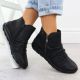 10. Women’s Black Waterproof Leather Ankle Boots – Rieker Z0056-00