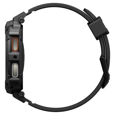 4. Spigen Rugged Armor Pro Strap for Samsung Galaxy Watch 8 44mm - Matte Black