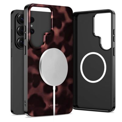 2. Tech-Protect Lamano MagSafe Case for Samsung Galaxy S26 Ultra - Brown and Black