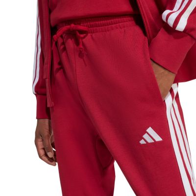 4. Men's adidas Essential 3-Stripes French Terry Burgundy Pants KR2702