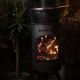 16. Bonfeu Bongiano Sp 3001 garden fireplace black