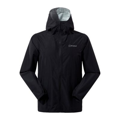 Men's Berghaus Deluge Pro 3.0 rain jacket, size L, black