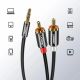 13. Ugreen AV116 10591 audio mini jack cable 3.5 mm (male) / 2RCA (male) 5m - black