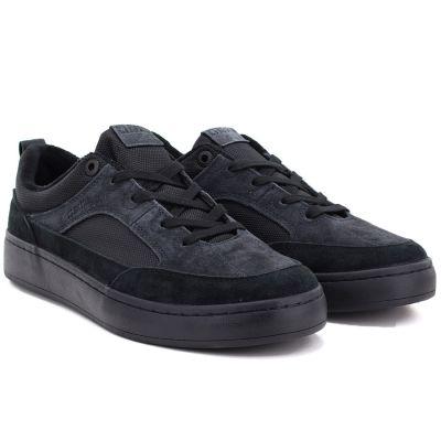 5. Men's casual leather sneakers, black, Big Star UU174118