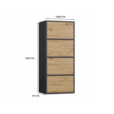 6. ALMA ANTHRACITE/ARTISAN CHEST OF DRAWERS
