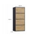 6. ALMA ANTHRACITE/ARTISAN CHEST OF DRAWERS
