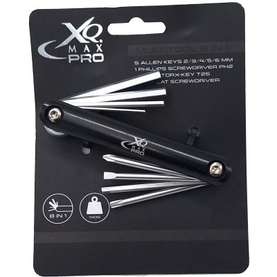 8-IN-1 XQMAX PRO BLACK BIKE REPAIR TOOL KIT
