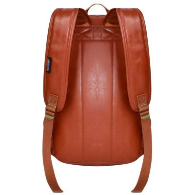 3. Brown Faux Leather Backpack SEMI LINE