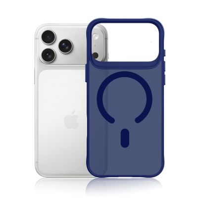 3. 3mk Smoke MagCase for iPhone 17 Pro - Blue-Translucent