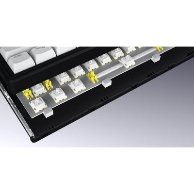 10. HATOR Skyfall Wireless 65 Gaming Keyboard USB + RF Wireless + Bluetooth QWERTY US English Black, White