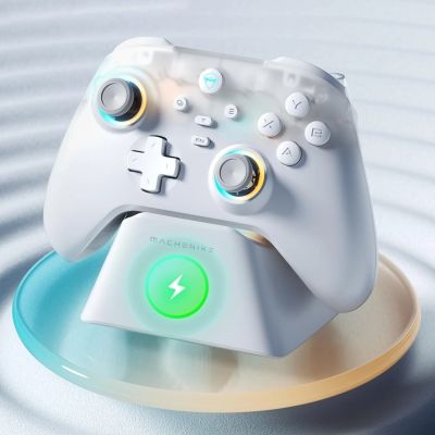 3. Machenike G3 V2 Wireless Game Controller with Charging Station - White