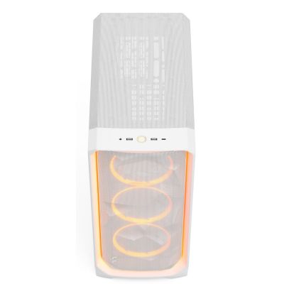 5. Fractal Design Meshify 3 Ambience Pro RGB Clear Tint White case