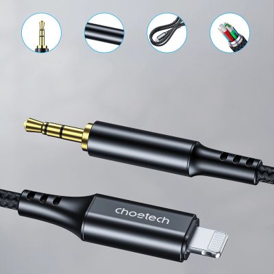 3. Choetech AUX007 Lighting / mini jack 3.5mm cable 1 m - black