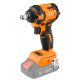 Brushless impact wrench 18V, 350Nm, 1", compact, Energy+, without battery