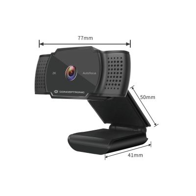 2. Conceptronic AMDIS02B Webcam 5 MP 2592 x 1944 px USB 2.0 Black