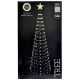 6. DECORATIVE CHRISTMAS TREE 370LED SUPER WARM WHITE 210CM BLACK