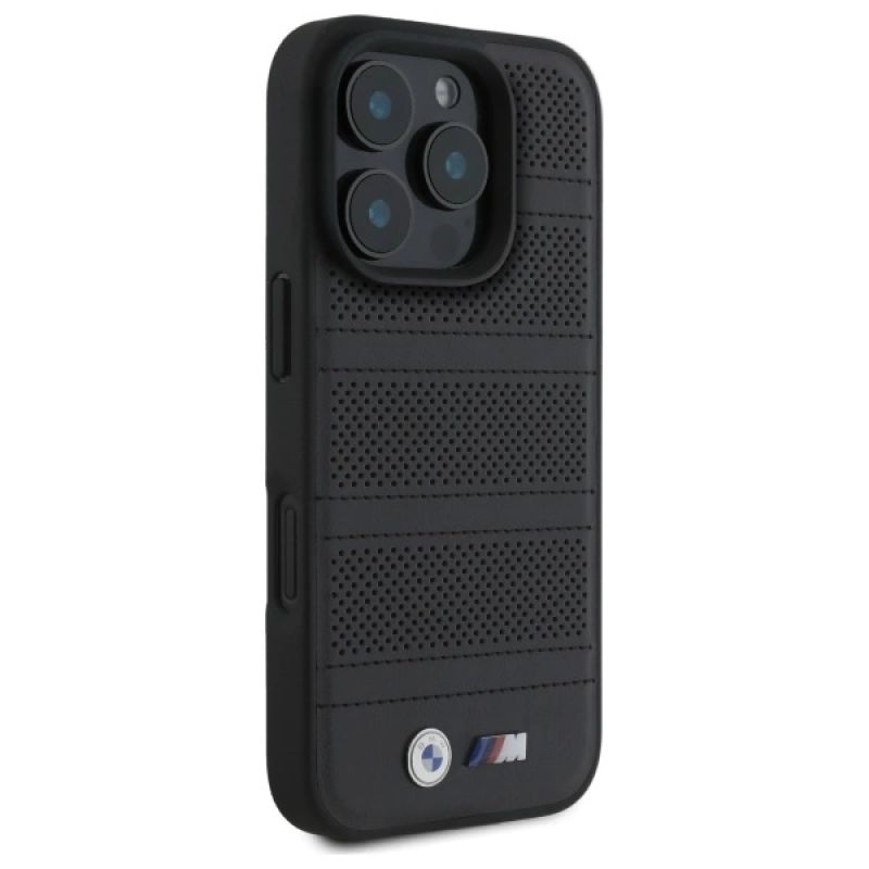 4. BMW M Perforated And Stitched Line MagSafe case for iPhone 16 Pro Max - black
