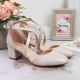 2. Sergio Leone W SK365B strappy sandals in pearl beige 