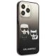 4. Karl Lagerfeld Gradient Ikonik Karl&Choupette Case for iPhone 13 Pro / iPhone 13 - Black