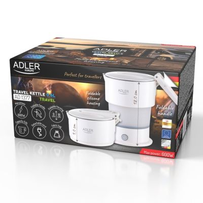 7. Silicone kettle ADLER AD 1377w white