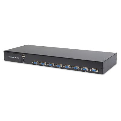 18. Digitus Modular Console with 17” (43.2 cm) TFT Monitor, 8-Port KVM Switch & Touchpad, US Keyboard