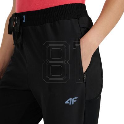 6. Women's trousers 4F FNK F0931 deep black 4FWAW25TFTRF0931 20S