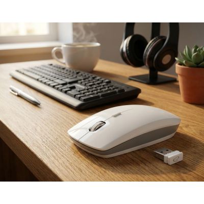 5. Esperanza EM120W mouse (optical; 1600 DPI; white)