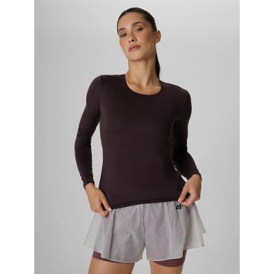 Women's training longsleeve slim quick-drying 4F 4FRAW26TFLOF0733-80S