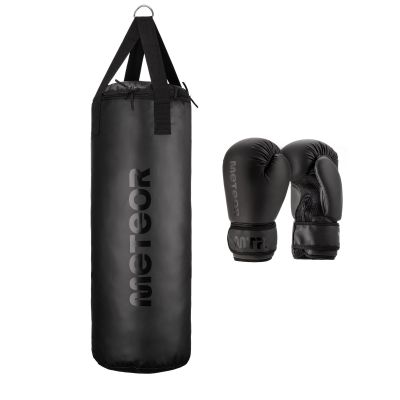 Meteor 12kg Punching Bag and 6oz Boxing Gloves Set