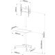 11. Techly ICA-TR21 TV Mount for 139.7 cm (55") Black