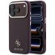 Guess Saffiano Small 4G & Classic Logo MagSafe Case for iPhone 18 Pro / 17 Pro - Burgundy