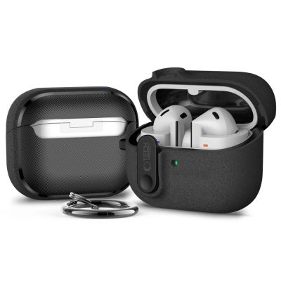 2. Tech-Protect Slim Hook Case for Samsung Galaxy Buds 3 / 3 FE / 3 Pro - Black