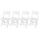 SET OF 4 KOMODO PLASTIC FOLDING CATERING CHAIRS WHITE
